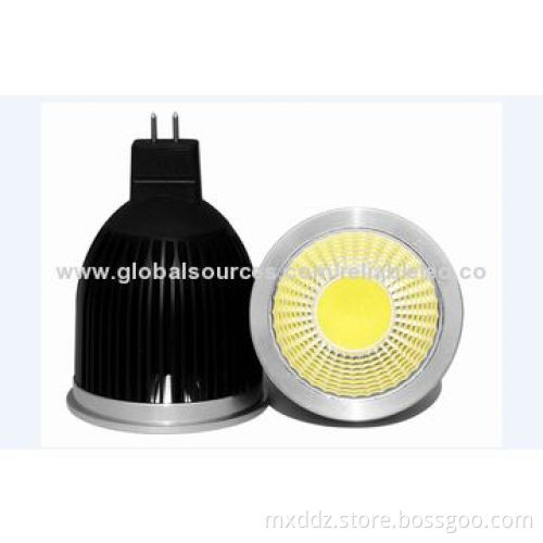 5W COB MR16/GU10/E27 Epistar Chip Warm Cool White 550-600lm High-power LED Spotlights, CE Mark